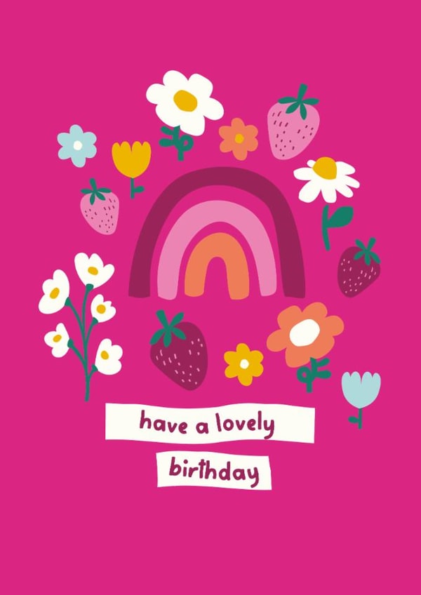 Cute Birthday Card - For Her - Flowers | thortful