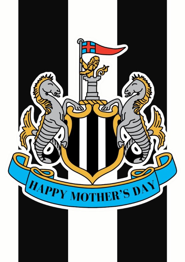 Newcastle United Mother's Day Card - Newcastle United Football Club created by Pink Peach Cards