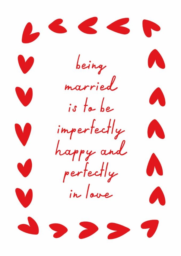 Classic Anniversary Card - Perfectly In Love created by letterfix