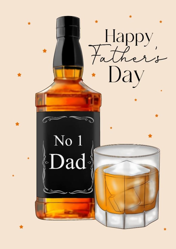 Classic Father's Day Card - Whiskey created by Dolly’s Originals