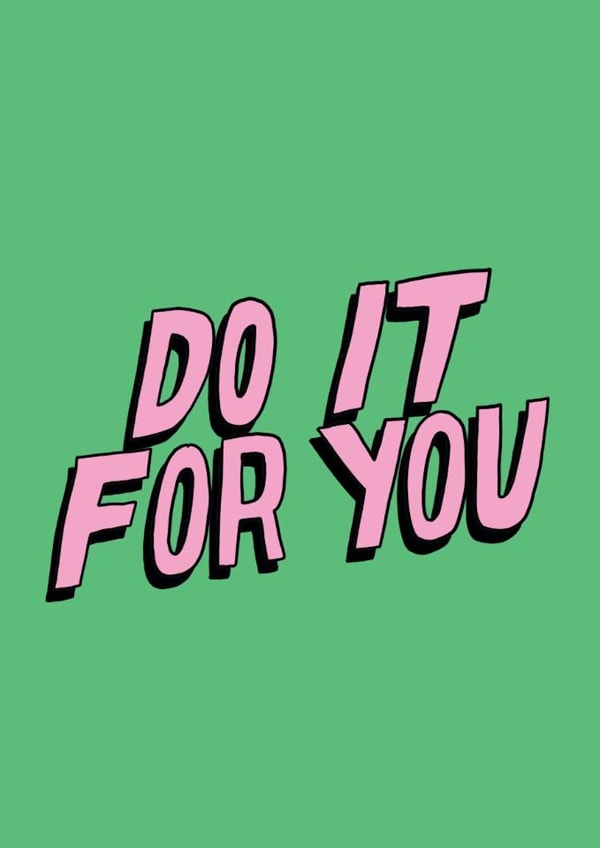 Arty Good Luck Card - Do It For You created by Tegan Price