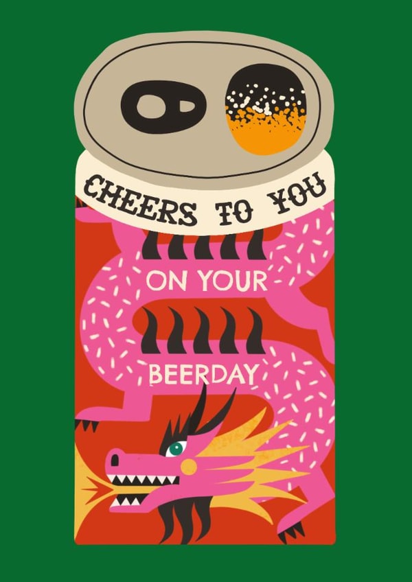Fun Birthday Card - Ale IPA - Beer created by AbiGoLucky