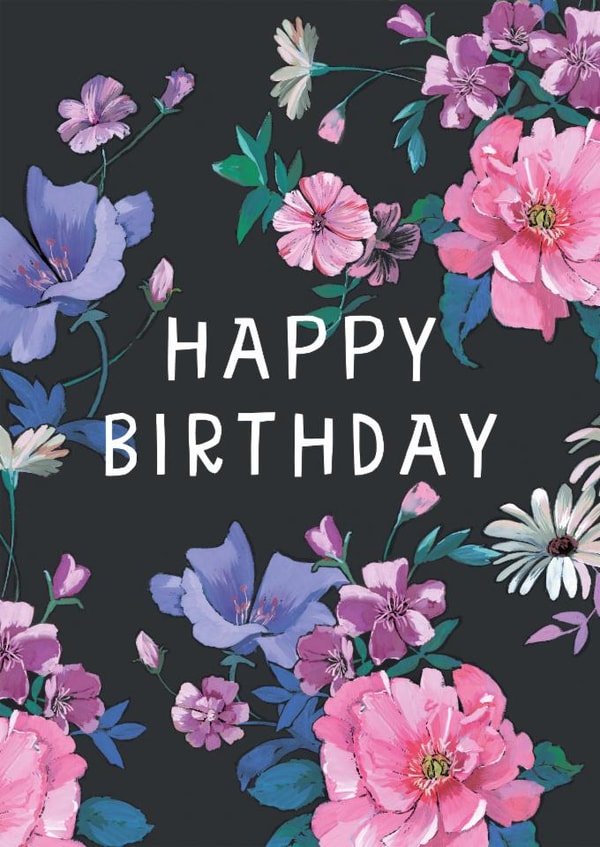 Pretty Birthday Card - For Her - Flowers | thortful