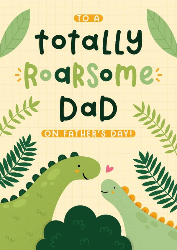 Cute Father's Day Card - Totally Roarsome created by Joanne Hawker