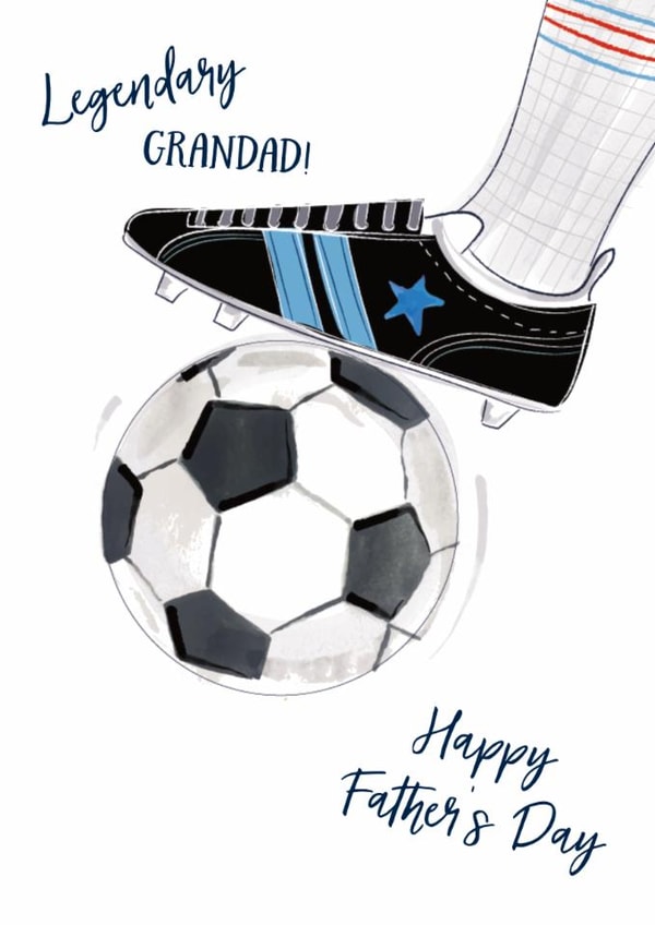Classic Father's Day Card - For Grandad - Football created by Katie Phythian Design
