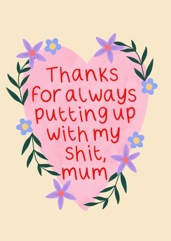 Cute floral heart for a lovely mum on Mother’s Day. created by Chloe Cooper