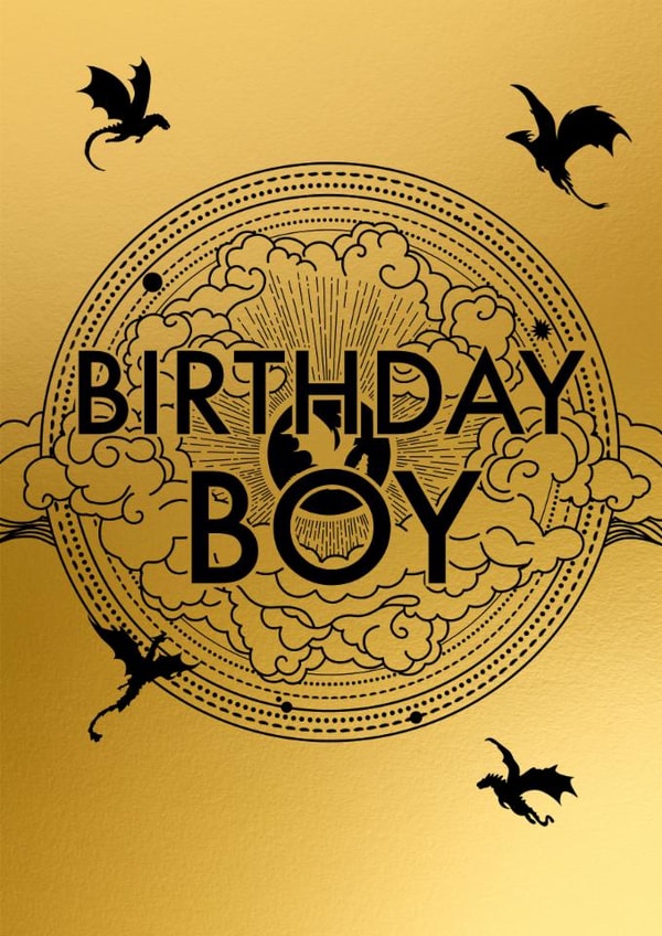 Fun Birthday Card - For Him - Fourth Wing created by Pink Peach Cards