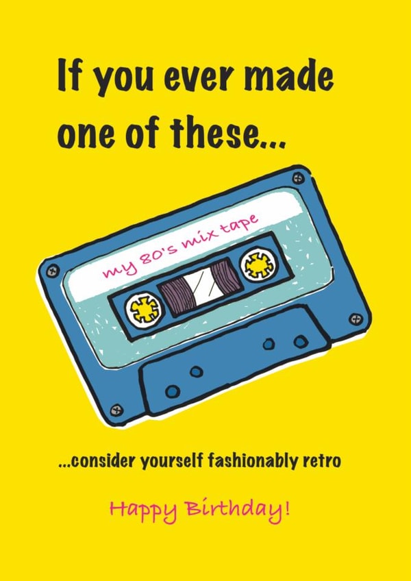 Funny birthday card for older recipient - friend / family created by Mouse that Roared