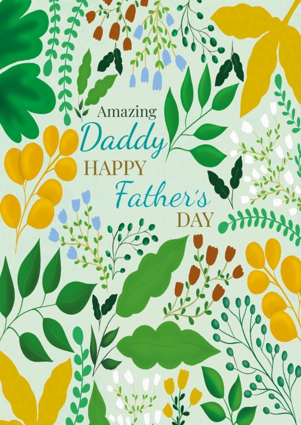 Amazing Daddy Happy Fathers Day Card - First Time Dad - Daddy Card - Papa - Dad created by Rainee Collections