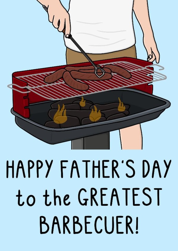 Classic Father's Day Card - The Greatest Barbecuer created by OhJaye