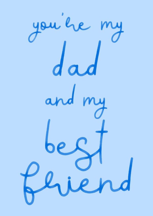 Classic Father's Day Card - Best Friend created by OhJaye