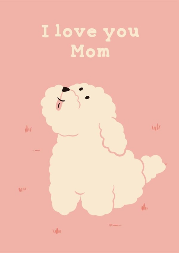 Cute Birthday Day Card - Dog Mom | thortful