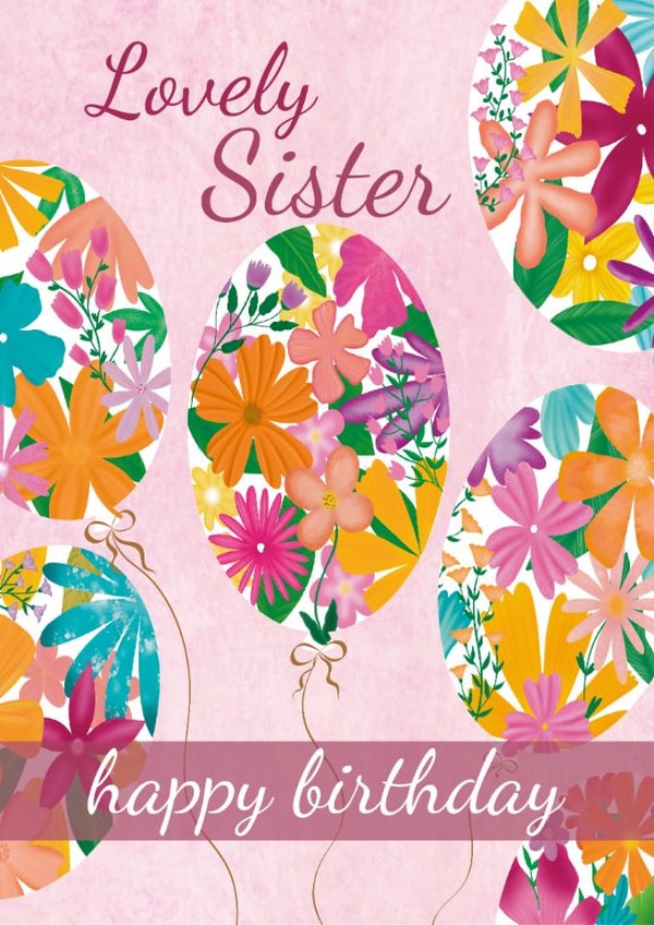 Lovely Sister - Happy Birthday - Birthday Wishes For Her - Best Sis Birthday created by Rainee Collections