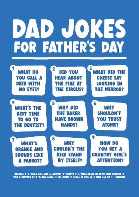 Dad Jokes Funny Fathers Day Presents Funny Father's Day Card Dad