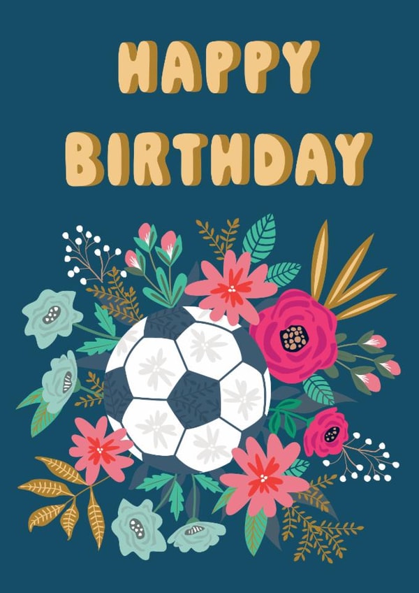 Fabulous birthday card for someone who loves football created by Mindikr