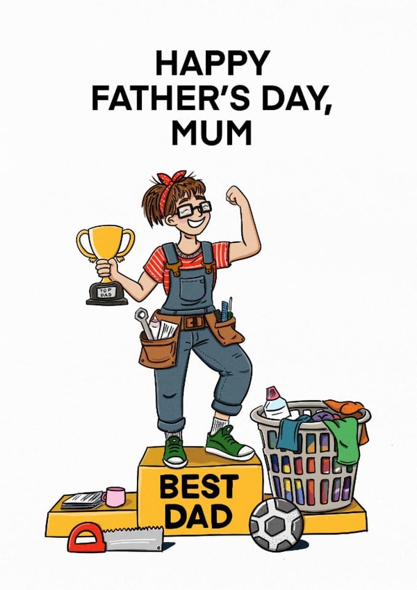 Classic father's Day Card - For Mum created by Ivorymint cards