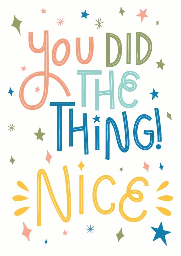 Classic Congratulations Card - You Did The Thing! created by Life’s Peachey by Lauren Faye Peachey