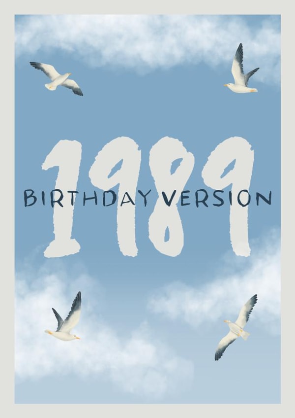 Taylor Swift Birthday Card - 1989 - Birthday Version created by Blush Boulevard