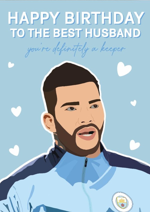 Manchester City Birthday Card - Ederson - For Husband created by Blush Boulevard