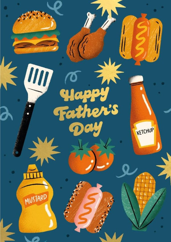 Classic Father's Day Card - BBQ - Grilling created by Ricicle Cards