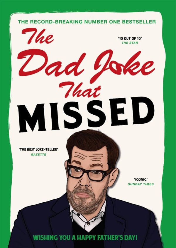 Funny Father's Day Card - Richard Osman - The Dad Joke That Missed created by Cards from Designers