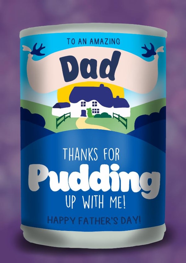 Punny Father’s Day Card - Food Pun - Rice Pudding created by I Draw Stuff 