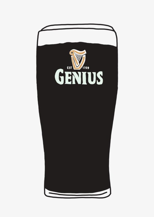 Funny Congratulations Card - Guinness - Genius created by Pen and Puns 