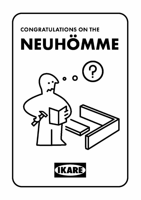 Funny New Home Card – IKEA Instructions created by Paul Stevens
