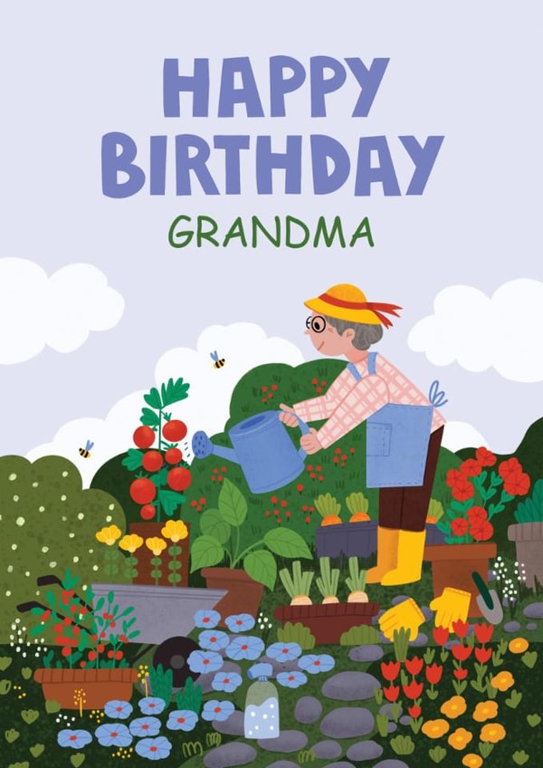 Cute birthday card for grandma created by Anna Bencic