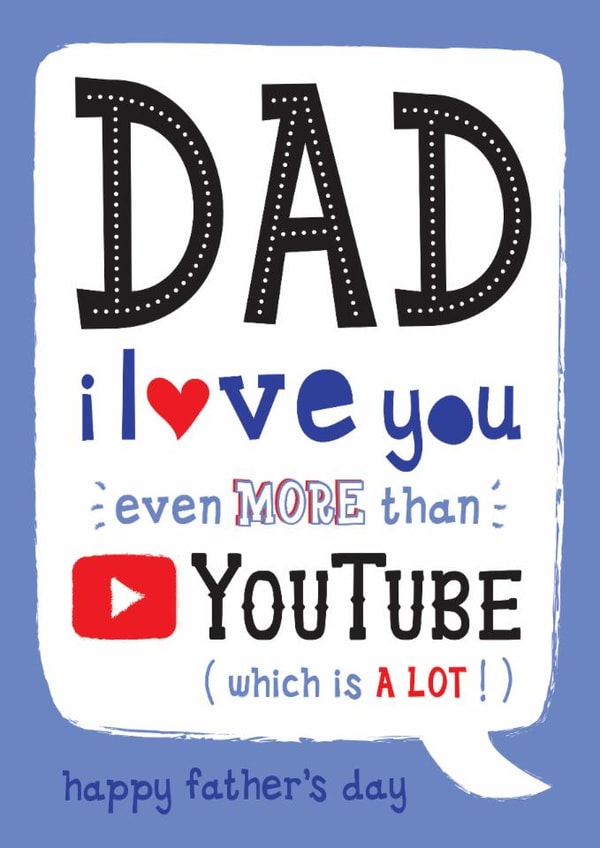 Funny Father's Day Card - YouTube created by  la la la     Designs