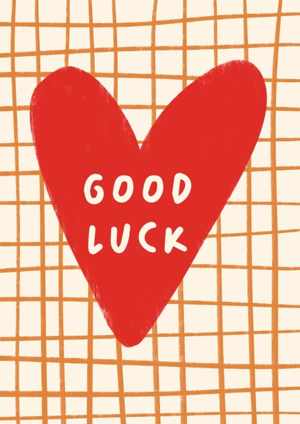 Classic Good Luck Card - Heart created by Print & Pigment