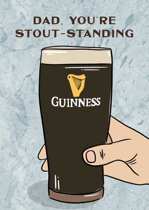 Classic Father's Day Card - Guinness created by Cindy Reynolds