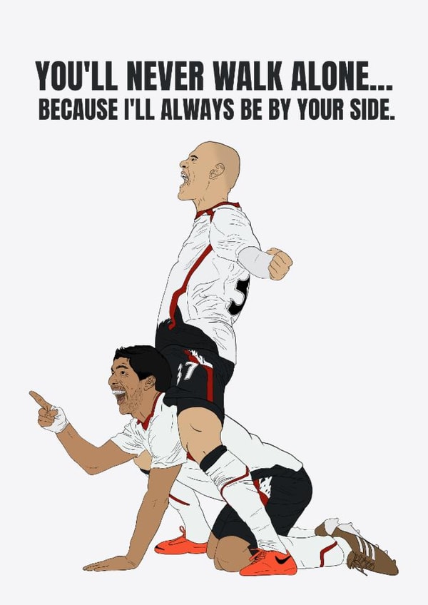 Fun Father's Day Card - Liverpool - Martin Skrtel - Luis Suarez created by DanAllen20