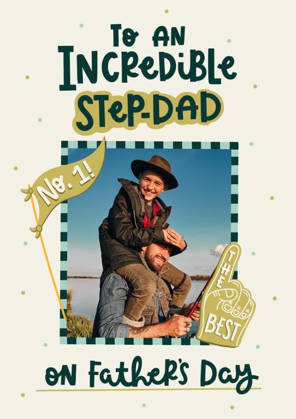 Classic Father's Day Card - Incredible Step Dad created by Abbie Imagine