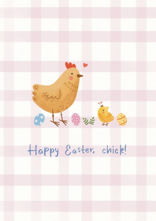 Cute Easter Card - Happy Easter, Chick! created by Lisa Parker