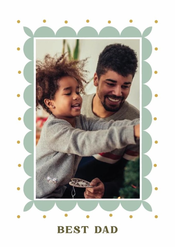 Classic Father's Day Card - Best Dad created by AniSomi