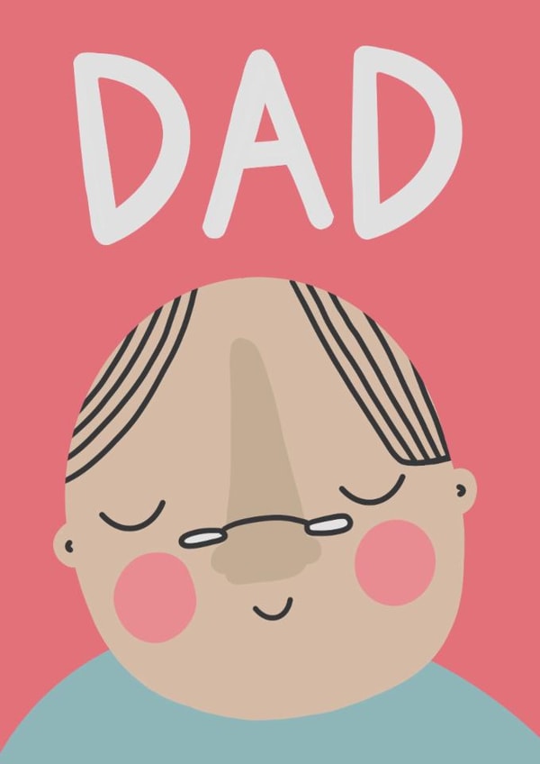 Cute Father's Day Card - Old Man created by Belly Flops 