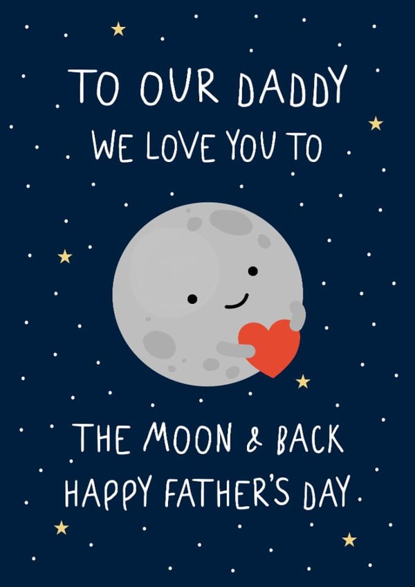 Cute Father's Day Card - Daddy - We Love You created by @hollielonglanddesigns