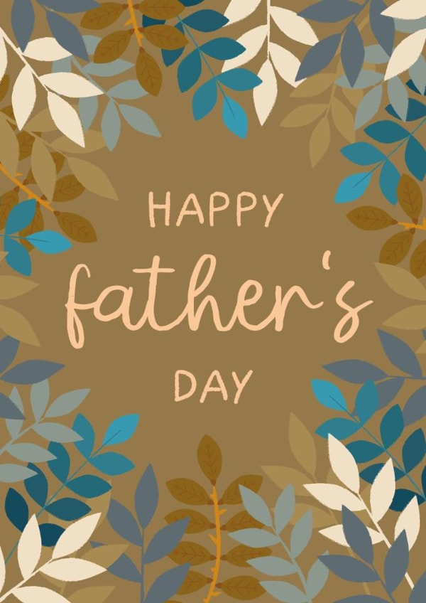 Classic Father's Day Card - Leaves created by The Pattern Press
