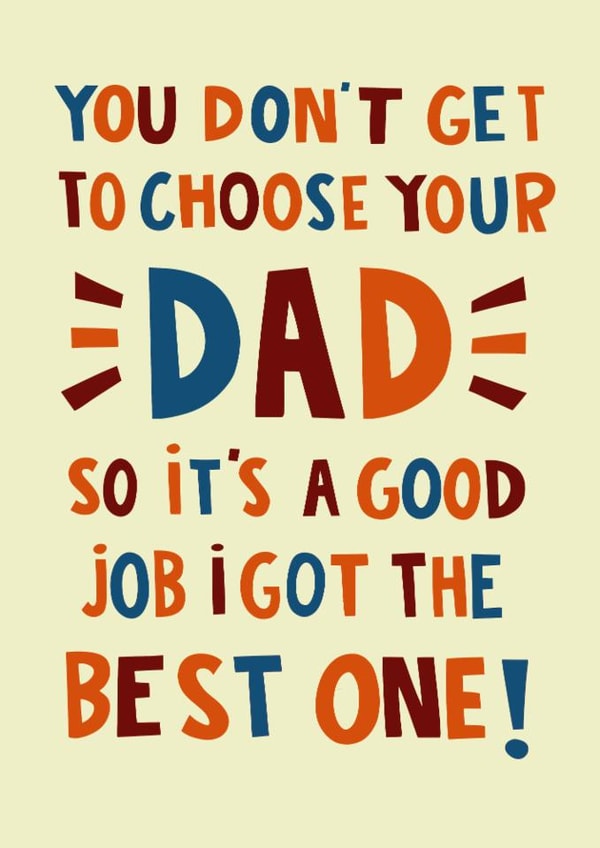 Classic Father's Day Card - I Got The Best One created by Lucy Maggie Designs
