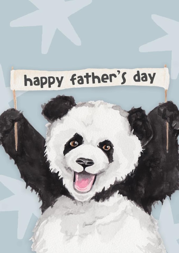Cute Father's Day Card - Panda Bear created by lil wabbit