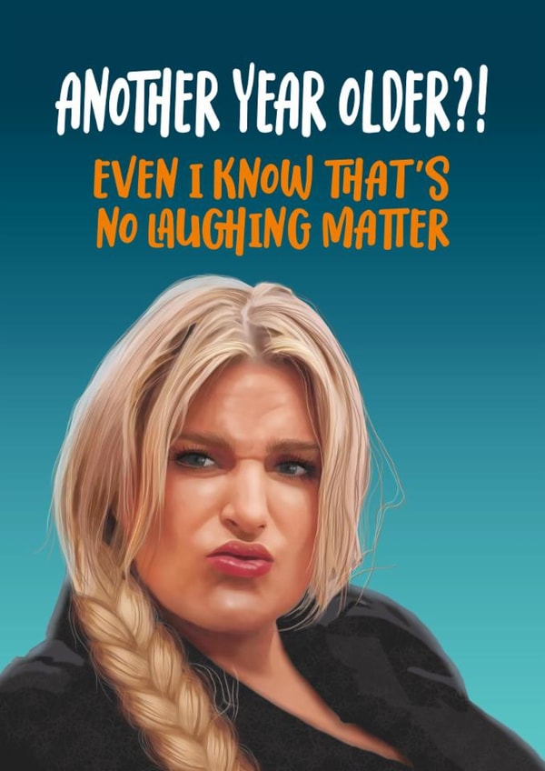 Funny Birthday Card - Daisy May Cooper - Last One Laughing created by Atwood & Atwood