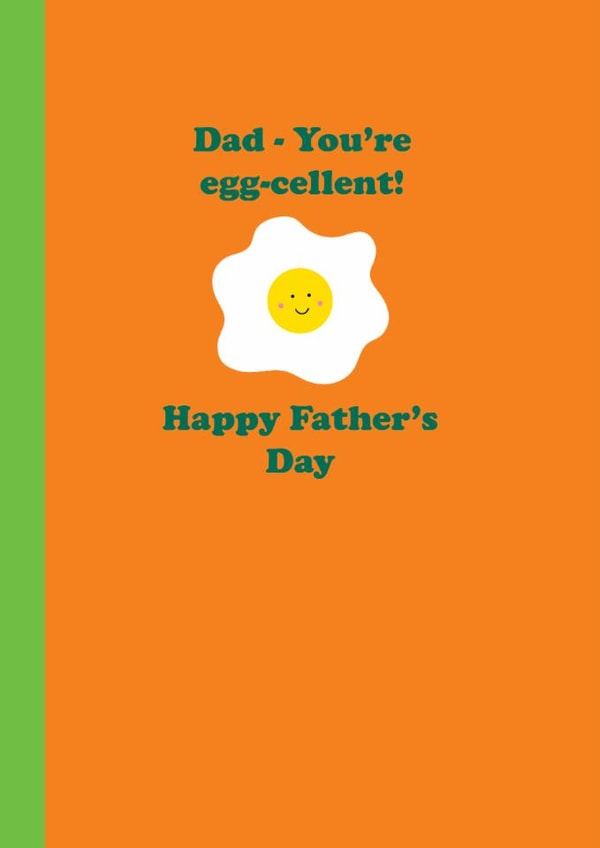 Cute Father's Day Card - Eggcellent created by Happy Street