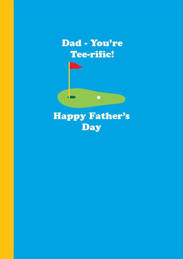 Classic Father's Day Card - Golf - Teerific created by Happy Street