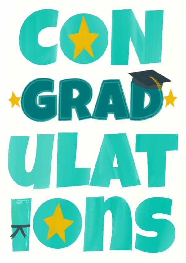 Fun Graduation Card - Congradulations - Pun created by Sian Moore Illustration