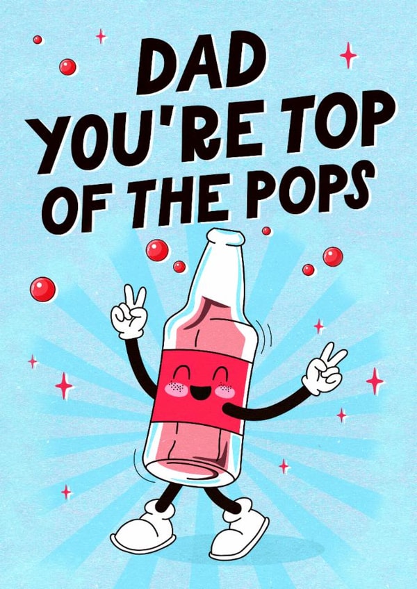 Cute Father's Day Card - Top Of The Pops created by Mrs Best Paper Co.