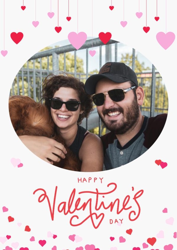 Classic Valentine's Day Card - Heart Confetti created by Spark and Wild