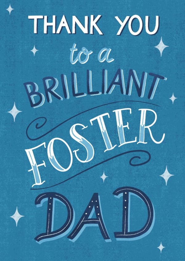Classic Father's Day Card - Brilliant Foster Dad created by Silky Rose Design