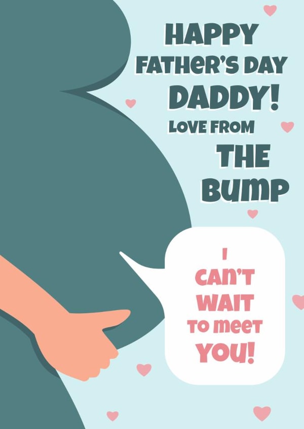 Cute Father's Day Card - From The Bump created by Digital Waves