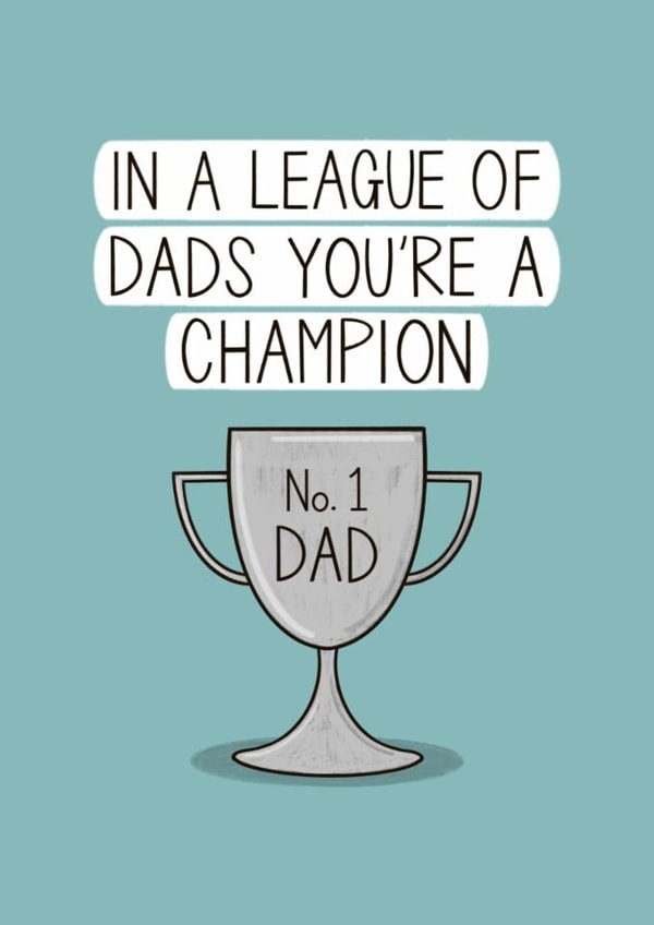 Classic Father's Day Card - Champion Dad created by Muses & May